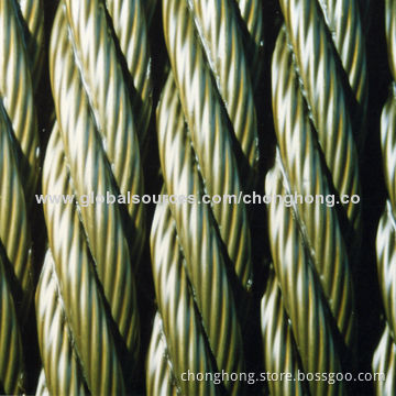35W x 7 Compacted Steel Wire Rope with 14 to 60mm Nominal Diameter